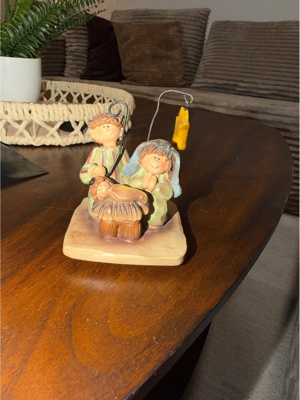 Children at Well Figurine Ornament